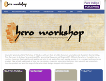 Tablet Screenshot of heroworkshop.co.uk